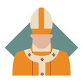 Pope. Vector illustration decorative design