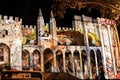 Popes' Palace in Avignon, France by night Royalty Free Stock Photo