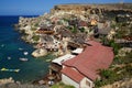 Popeye Village, also known as Sweethaven Village, is located in Anchor Bay. Triq Tal-Prajjet, Il-Mellieha, Malta. Royalty Free Stock Photo