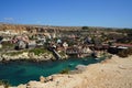 Popeye Village, also known as Sweethaven Village, is located in Anchor Bay. Triq Tal-Prajjet, Il-Mellieha, Malta. Royalty Free Stock Photo