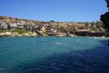 Popeye Village, also known as Sweethaven Village, is located in Anchor Bay. Triq Tal-Prajjet, Il-Mellieha, Malta. Royalty Free Stock Photo