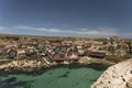 Popeye Village in Anchor Bay Divesite Malta Royalty Free Stock Photo