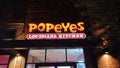 Popeyes Louisiana Kitchen company sign