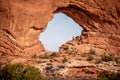 Poplular landmark in Utah - The Arches National Park - UTAH, USA - MARCH 20, 2019