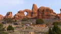 Poplular landmark in Utah - The Arches National Park - UTAH, USA - MARCH 20, 2019