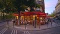 Poplular street cafes in the city of Paris - CITY OF PARIS, FRANCE - SEPTEMBER 4, 2023