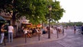 Poplular street cafes in the city of Paris - CITY OF PARIS, FRANCE - SEPTEMBER 4, 2023