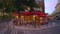 Poplular street cafes in the city of Paris - CITY OF PARIS, FRANCE - SEPTEMBER 4, 2023