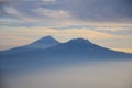 Popocatepetl and Iztaccihuatl Royalty Free Stock Photo