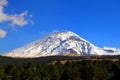 Snowy volcano near the city of  cholula, puebla, mexico I Royalty Free Stock Photo