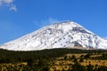 Snowy volcano near the city of  cholula, puebla, mexico VII Royalty Free Stock Photo