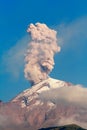 popocatepetl under eruption Royalty Free Stock Photo