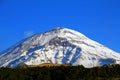 Snowy volcano near the city of  cholula, puebla, mexico III Royalty Free Stock Photo