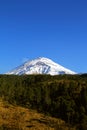 Snowy volcano near the city of  cholula, puebla, mexico IV Royalty Free Stock Photo