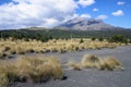 Popocatepetl Volcano Mexico bright blue sky Royalty Free Stock Photo