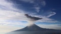 Popocatepetl volcano morning activity