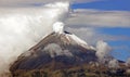 Popocatepetl volcano near Puebla, Mexico Royalty Free Stock Photo