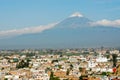 Popocatepetl volcano view from Cholula