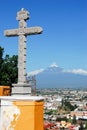 Popocatepetl volcano view from Cholula