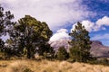 PopocatÃÂ©petl and IztaccÃÂ­huatl volcanos in mexico Royalty Free Stock Photo