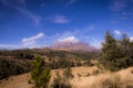 PopocatÃÂ©petl and IztaccÃÂ­huatl volcanos in mexico Royalty Free Stock Photo