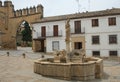 POPOLO SQUARE IN BAEZA, JAEN Royalty Free Stock Photo