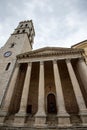 Popolo Tower and Church of Santa Maria sopra Minerva Royalty Free Stock Photo