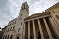 Popolo Tower and Church of Santa Maria sopra Minerva Royalty Free Stock Photo