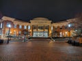 The Popp Martin Student Union at UNC Charlotte at night