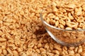Popped wheat grains in cup Royalty Free Stock Photo