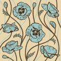 Poppies background