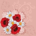 Poppies background