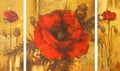 Poppies handmade painting