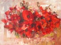 Poppies handmade painting