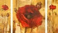 Poppies handmade painting