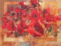 Poppies handmade painting