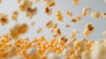 Popping Popcorn in Motion Royalty Free Stock Photo