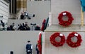 Poppy Appeal on Armistice Day, Whitehall, London Royalty Free Stock Photo