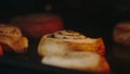 Poppy buns are cooked in oven