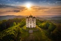 Poppy Mountain is a peak in the Benesov Hills in Czech Republic Royalty Free Stock Photo