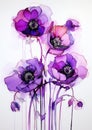 Poppy Pouring: Perfect Purple Flowers