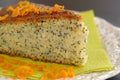 Poppy seed cake Royalty Free Stock Photo