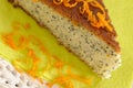 Poppy seed cake Royalty Free Stock Photo