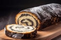 Poppy seed roll. Generate Ai Royalty Free Stock Photo