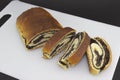 Poppy seed strudel Royalty Free Stock Photo