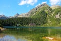 Poprad lake in High Tatras mountains, Slovakia