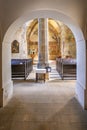 Poprad, Slovakia - Interior of the gothic St. Egidius church - Kostol svateho Egidia - at the St. Egidius square in Poprad Royalty Free Stock Photo