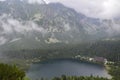 Popradske Pleso mountain lake located in High Tatras mountain range in Slovakia Royalty Free Stock Photo