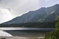 Popradske Pleso mountain lake located in High Tatras mountain range in Slovakia Royalty Free Stock Photo