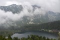 Popradske Pleso mountain lake located in High Tatras mountain range in Slovakia Royalty Free Stock Photo